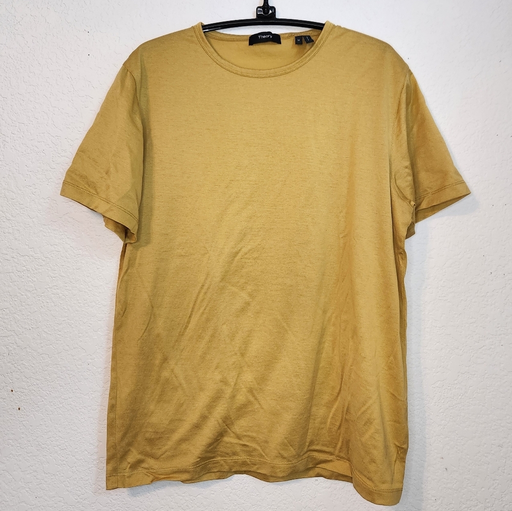 Theory Mustard Yellow Classic Short Sleeve T-Shirt,‎ Size M